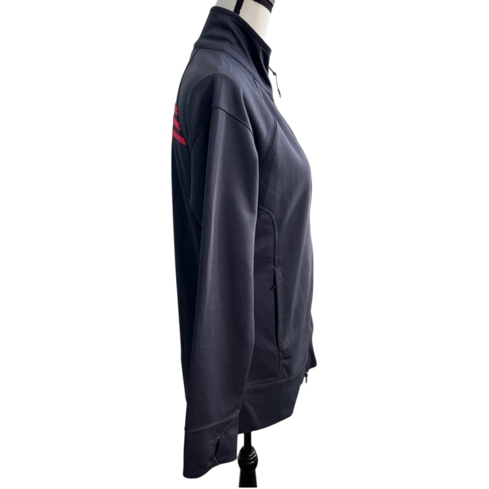 Adidas Women’s Active 360 Gray Jacket with Red Stripes, size L - Picture 6 of 16